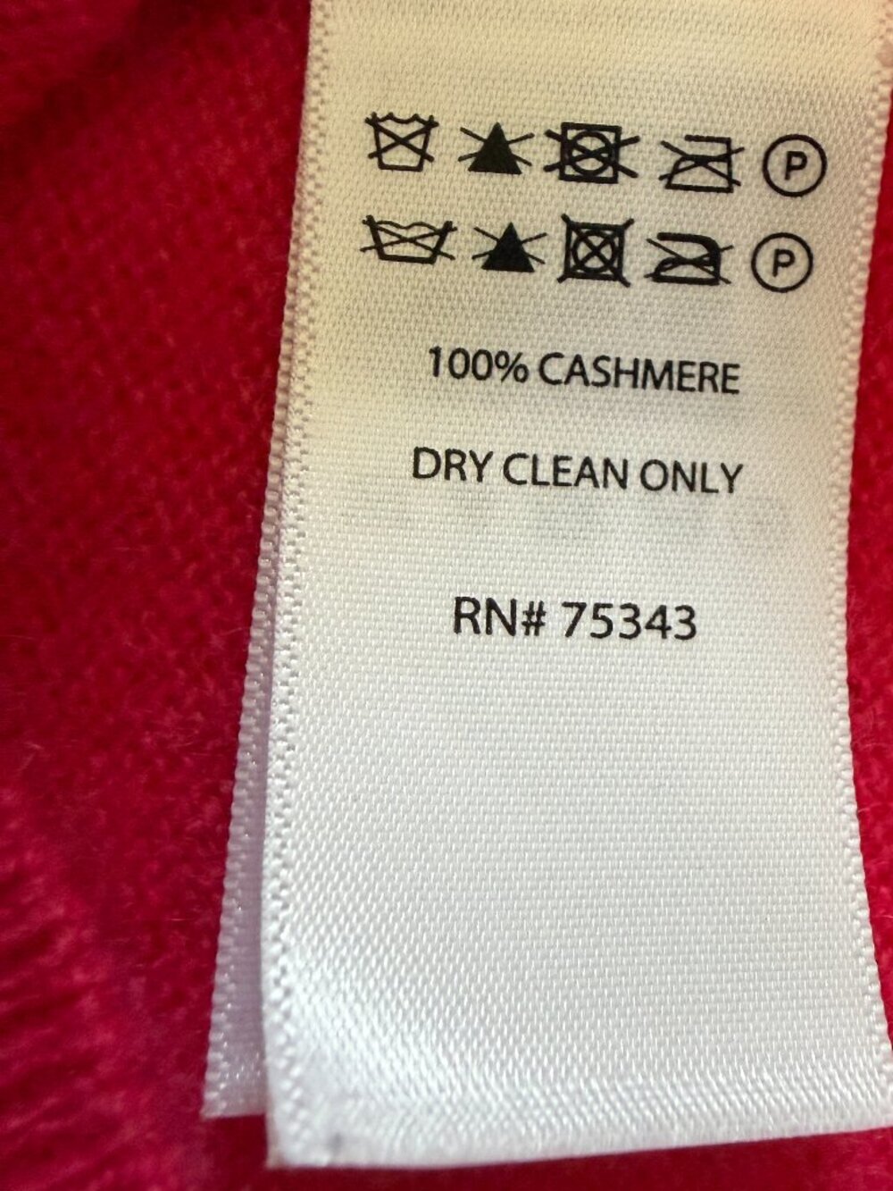 TAHARI 100% Cashmere Pink V Neck Sweater Medium - Picture 13 of 13